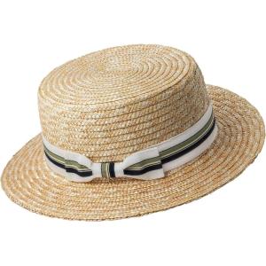 imageBABYOND Mens Brim Boater Hat Gatsby Straw Panama Hat Fedora Summer Beach Sun Hat 20s Costume AccessoriesWhite Green