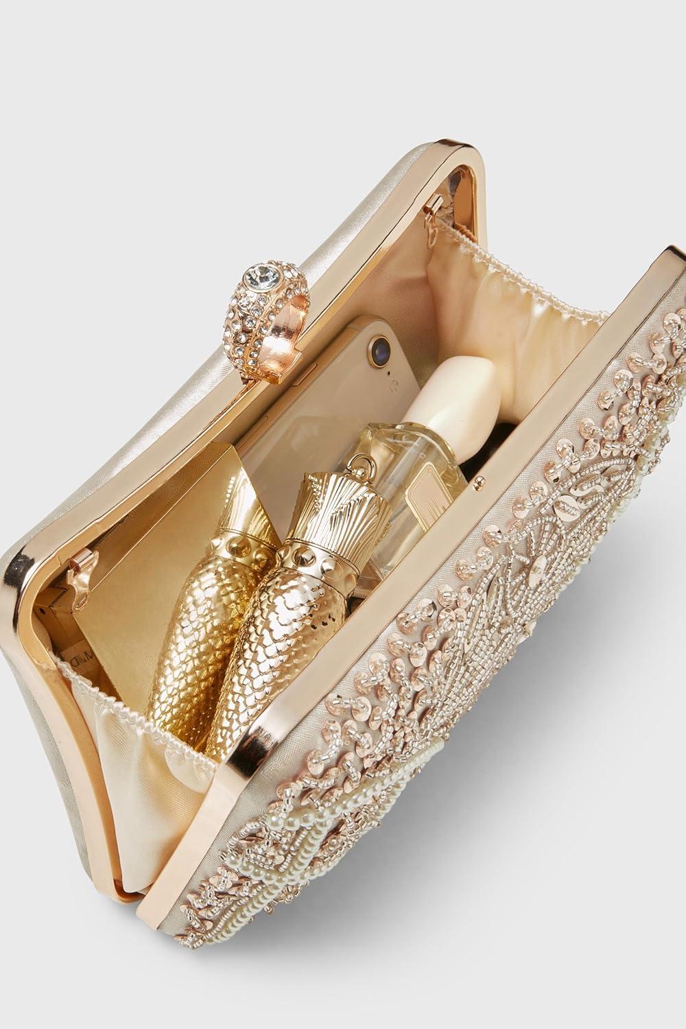 imageBABEYOND Evening Clutch Purses for Women  Vintage Evening Bag Accessories for Women Gatsby 1920s Beaded Sequin ClutchXchampagne