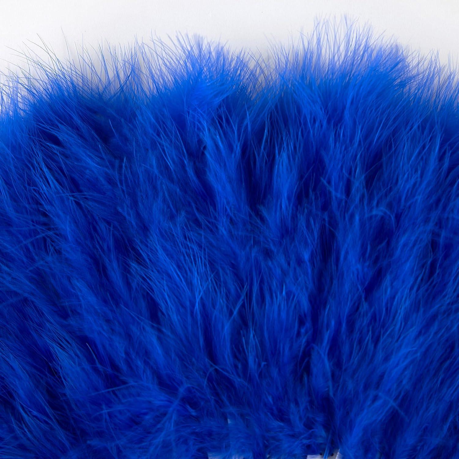 imageBABEYOND Marabou Feather Fan 20s Vintage Folding Fan Flapper Hand Fan for Costume Dancing Show Tea Party Wedding Decoration PinkPink RibBlue