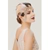 imageBABAEYOND 1920s Headpiece Flapper Headband  Feather Crystal Headpiece Flapper AccessoriesGold Champagne