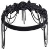 imageBABEYOND 1920s Accessories for Women  Great Gatsby Accessories Flapper Headband Headpiece Pearl Necklace Gloves for WomenBlack