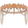 imageBABEYOND 1920s Accessories for Women  Great Gatsby Accessories Flapper Headband Headpiece Pearl Necklace Gloves for WomenChampagne