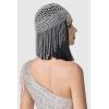 imageBABEYOND 1920s Beaded Cap  Roaring 20s Flapper ampamp Cleopatra Headpiece for Gatsby Themed PartySilver
