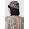 imageBABEYOND 1920s Beaded Cap Headpiece Belly Dance Cap Exotic Cleopatra Headpiece for Gatsby Themed PartySilver