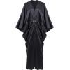 imageBABEYOND 1920s Dresses for Women  Hollywood Style Dress Great Gatsby Evening Gown with Outfit Batwing Sleeves Art Deco CoatBlack