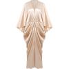 imageBABEYOND 1920s Dresses for Women  Hollywood Style Dress Great Gatsby Evening Gown with Outfit Batwing Sleeves Art Deco CoatChampagne