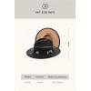imageBABEYOND 1920s Fedora Hat for Men Gatsby Wide Brim Fedora Hat Felt Panama Cap with Band for Women MenBlack Camel