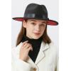 imageBABEYOND 1920s Fedora Hat for Men Gatsby Wide Brim Fedora Hat Felt Panama Cap with Band for Women MenBlack Red
