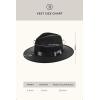 imageBABEYOND 1920s Fedora Hat for Men Gatsby Wide Brim Fedora Hat Felt Panama Cap with Band for Women MenBlack With Black Ribbon