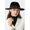 imageBABEYOND 1920s Fedora Hat for Men Gatsby Wide Brim Fedora Hat Felt Panama Cap with Band for Women MenBlack3