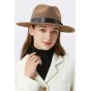 imageBABEYOND 1920s Fedora Hat for Men Gatsby Wide Brim Fedora Hat Felt Panama Cap with Band for Women MenCamel