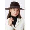 imageBABEYOND 1920s Fedora Hat for Men Gatsby Wide Brim Fedora Hat Felt Panama Cap with Band for Women MenCoffee