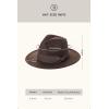 imageBABEYOND 1920s Fedora Hat for Men Gatsby Wide Brim Fedora Hat Felt Panama Cap with Band for Women MenCoffee