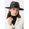imageBABEYOND 1920s Fedora Hat for Men Gatsby Wide Brim Fedora Hat Felt Panama Cap with Band for Women MenDark Green