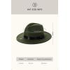 imageBABEYOND 1920s Fedora Hat for Men Gatsby Wide Brim Fedora Hat Felt Panama Cap with Band for Women MenDark Green