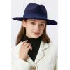 imageBABEYOND 1920s Fedora Hat for Men Gatsby Wide Brim Fedora Hat Felt Panama Cap with Band for Women MenNavy Blue