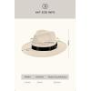 imageBABEYOND 1920s Fedora Hat for Men Gatsby Wide Brim Fedora Hat Felt Panama Cap with Band for Women MenOffwhite