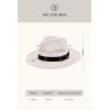 imageBABEYOND 1920s Fedora Hat for Men Gatsby Wide Brim Fedora Hat Felt Panama Cap with Band for Women MenWhite