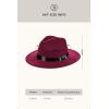 imageBABEYOND 1920s Fedora Hat for Men Gatsby Wide Brim Fedora Hat Felt Panama Cap with Band for Women MenWine Red