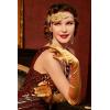 imageBABEYOND 1920s Flapper Accessories Gatsby Costume Accessories Set 20s Flapper Headband Pearl Necklace Gloves Plastic HolderGold