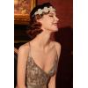 imageBABEYOND 1920s Flapper Accessories Gatsby Costume Accessories Set 20s Flapper Headband Pearl Necklace Gloves Plastic HolderSilver