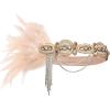 imageBABEYOND 1920s Flapper Accessories Gatsby Costume Accessories Set 20s Flapper Headband Pearl Necklace GlovesChampagne