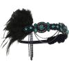 imageBABEYOND 1920s Flapper Accessories Gatsby Costume Accessories Set 20s Flapper Headband Pearl Necklace GlovesGreen