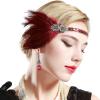imageBABEYOND 1920s Flapper Accessories Set Gatsby Costume Accessories 20s Flapper Headband Pearl Necklace Gloves HolderSet11