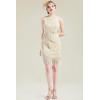 imageBABEYOND 1920s Flapper Dress Gatsby Fringed Dress Roaring 20sApricot