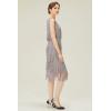 imageBABEYOND 1920s Flapper Dress Gatsby Fringed Dress Roaring 20sGray
