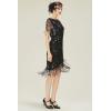 imageBABEYOND 1920s Flapper Dress Great Gatsby Fringed Sequins Dress for Prom PartyBlack Colorful
