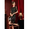 imageBABEYOND 1920s Flapper Dress Great Gatsby Fringed Sequins Dress for Prom PartyDark Green
