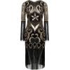imageBABEYOND 1920s Flapper Dress Long Fringe Gatsby Dress Roaring 20s Sequin Beaded Dress Vintage Art Deco DressBlack
