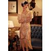 imageBABEYOND 1920s Flapper Dress Long Fringed Gatsby Dress Vintage Art Deco DressRosegold