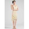 imageBABEYOND 1920s Flapper Dress Roaring 20s Great Gatsby Costume Dress Fringed Embellished DressApricot