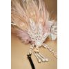 imageBABEYOND 1920s Flapper Feather Headband Roaring 20s Showgirl Gatsby HeadpieceChampagne