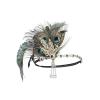 imageBABEYOND 1920s Flapper Feather Headband Roaring 20s Showgirl Gatsby HeadpiecePeacock Green