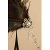 imageBABEYOND 1920s Flapper Feather Headband Roaring 20s Showgirl Great Gatsby HeadpieceBlack