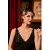 imageBABEYOND 1920s Flapper Feather Headband Roaring 20s Showgirl Great Gatsby HeadpieceBlack