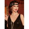 imageBABEYOND 1920s Flapper Headband 20s Great Gatsby Headpiece Black Feather Headband 1920s Flapper Gatsby Hair Accessories BlackBlack
