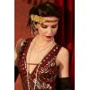 imageBABEYOND 1920s Flapper Headband 20s Great Gatsby Headpiece Black Feather Headband 1920s Flapper Gatsby Hair Accessories BlackGold