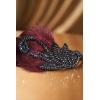 imageBABEYOND 1920s Flapper Headband Accessories Roaring 20s Feather Hair Band Vintage Gatsby Party Accessories SilverWine Red