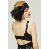 imageBABEYOND 1920s Flapper Headband Black Feather Headpiece 20s Gatsby AccessoryBlack