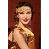 imageBABEYOND 1920s Flapper Headband Crystal Great Gatsby Headpiece Roaring 20s Flapper Gatsby Hair AccessoriesGold