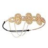 imageBABEYOND 1920s Flapper Headband Crystal Great Gatsby Headpiece Roaring 20s Flapper Gatsby Hair AccessoriesGold