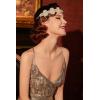 imageBABEYOND 1920s Flapper Headband Crystal Great Gatsby Headpiece Roaring 20s Flapper Gatsby Hair AccessoriesSilver