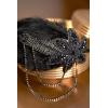 imageBABEYOND 1920s Flapper Headband Feather Beaded Headpiece Roaring 20s Great Gatsby Hair Accessory for Party BlackBlack
