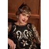 imageBABEYOND 1920s Flapper Headband Roaring 20s Gatsby Headpiece Black Feather Headband 1920s Flapper Hair Accessories GoldGold