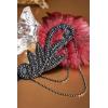 imageBABEYOND 1920s Flapper Headband Roaring 20s Great Gatsby Feather HeadpieceBlack and Red