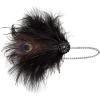 imageBABEYOND 1920s Flapper Headband Roaring 20s Headpiece Gatsby Ostrich Feather Headpiece with Crystal WomenAblack